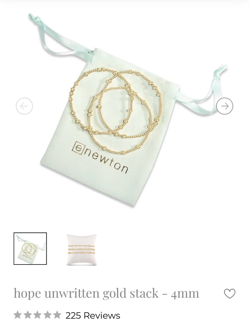 eNewton Hope Unwritten Gold Stack 4mm